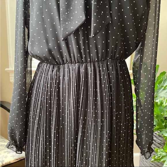 Zara Black Polka Dot Dress - Picture 4 of 6